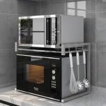 Etag�re de cuisine rangement meuble multifonction pour micro ondes largeur r�glable avec 3 crochets vinteky� ...