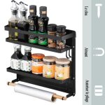 Etagere cuisineétagère réfrigérateur magnétique rangement cuisine couche doubleporte - épices avec porte ... Etagere cuisineétagère réfrigérateur magnétique rangement cuisine couche doubleporte - épices avec porte ...