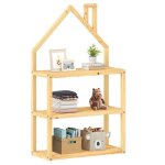 �tag�re enfant lenise en pin massif meuble rangement chambre enfant en forme de maison en bois coloris ...
