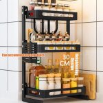 Étagère à epice - 3 niveaux - stockage dassaisonnement en acier inoxydable avec cage à baguettes + 3 ... Étagère à epice - 3 niveaux - stockage dassaisonnement en acier inoxydable avec cage à baguettes + 3 ...
