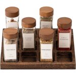 �tag�re � �pices en bois hykjside - marron - contemporain - design - a poser au sol