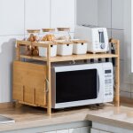 Etagère à épices pour four à micro - ondes peaches - modèle extra large - couleur bois originale Etagère à épices pour four à micro - ondes peaches - modèle extra large - couleur bois originale