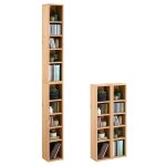 Etag�res modulables musique pour cd et dvd lot de 2 meubles de rangement en colonne 10 compartiments ...