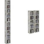 Etag�res modulables musique pour cd et dvd lot de 2 meubles de rangement en colonne avec 10 compartiments ...