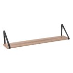 Five simply smart - etag�re murale avec �querres 78 cm - marron et noir