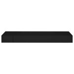 tagre murale flottante avec tiroir noir 80x25x8 cm mothinessto ly24585