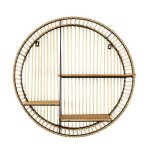 tagre murale ronde dco java 53cm beige