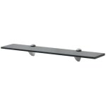 Vidaxl tagre murale en verre 60 x 10 cm 8 mm 243765
