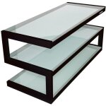 �tag�re - norstone - esse - acier laqu� �poxy - verre tremp� - finition brillante