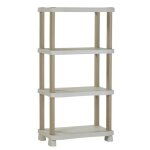 Etagre - plastiken - plastique - 70 x 45 x 141 cm - 4 tages - beige