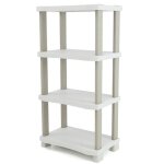 Etagre de rangement 4 niveaux intrieur - extrieur coloris beige - longueur 70 x profondeur 45 x hauteur ...