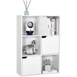 tagre de rangement 6 cubes bibliothque en bois armoire de livres armoire de rangement bureaustyle ...