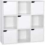 �tag�re de rangement 9 cubes biblioth�que en bois armoire de livres armoire de rangementbureaustyle moderne ...