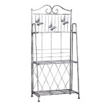 Étagère de rangement étagère de jardin pliable 3 niveaux style néo - rétro fer forgé dim. 44l x 25l x ... Étagère de rangement étagère de jardin pliable 3 niveaux style néo - rétro fer forgé dim. 44l x 25l x ...