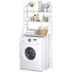 Etagre de salle de bain pour meuble wc ou machine  laver avec 3 tagres multifonction solide rglable ...