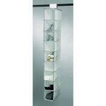 Etag�re souple pour chaussures wos blanche � 9 niveaux 15x30x128 cm