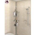 Étagère télescopique douche 249cm - 280cm porte - serviette pour ranger shampooing savon salle de bain ... Étagère télescopique douche 249cm - 280cm porte - serviette pour ranger shampooing savon salle de bain ...