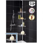 Etagère télescopique en inox pour salle de bain - wenko - contemporain - design - métal - noir Etagère télescopique en inox pour salle de bain - wenko - contemporain - design - métal - noir