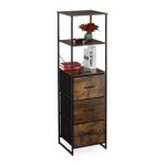 Relaxdays Étagère vintage 3 tiroirs 3 étages design industriel hlp : 155 x 43 x 425 cm bibliothèque noir ... Relaxdays Étagère vintage 3 tiroirs 3 étages design industriel hlp : 155 x 43 x 425 cm bibliothèque noir ...