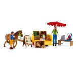 Étal mobile de la ferme jeu de ferme avec figurines de fermiers cheval et étal de marchandises jouets ... Étal mobile de la ferme jeu de ferme avec figurines de fermiers cheval et étal de marchandises jouets ...