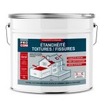 Peinture r�sine d�tanch�it� toiture r�paration tuiles fissures anti fuites d�core prot�ge 10 litres blanc ...