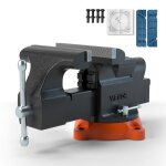 tau dtabli - vevor - etau polyvalent polyvalent fonte ductile 152 cm enclume base pivotante 360