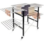 Etendage � linge pliable etendoir � linge pliant 174 x 105 x 84 cm noir / blanc mat�riau: plastique abs ...