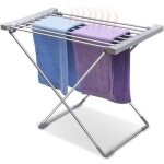 Etendoir  linge lectrique chauffant 8 barres 120 watts - tele shopping - pliable - faible consommation ...