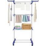 Etendoir linge intérieur et extérieur 4 niveaux séchoir À linge pliable avec roues grande capacité Étendoir ... Etendoir linge intérieur et extérieur 4 niveaux séchoir À linge pliable avec roues grande capacité Étendoir ...