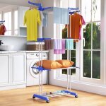 Etendoir linge intérieur et extérieur - rattantree 4 niveaux séchoirs à linge avec roues - pliable ailes ... Etendoir linge intérieur et extérieur - rattantree 4 niveaux séchoirs à linge avec roues - pliable ailes ...
