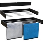 �tendoir � linge mural cobra noir aluminium 6m