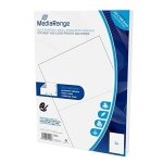 �tiquettes auto - collantes - mediarange - mrink141 - blanc - 210 x 1485 mm - 100 pi�ces