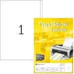 tiquettes autocollantes - topstick - pochette de 100 - 200 x 297 mm - personnalisables - impression ...