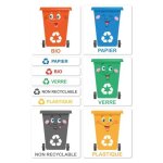 Etiquettes autocollantes tri s�lectif pour poubelles (i0890) - 150 x 150 mm - signaletique. biz france ...