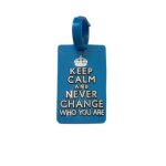 �tiquette bagages �tiquette valise porte adresse (keep calm bleu)