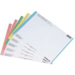 Etiquette pour dossiers suspendus - loblique az - n0 longues - bleu - sachet de 10