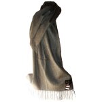 Etole echarpe femme homme en cachemire vritable 100% grand modle chale grise
