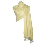 tole charpe - laine et cachemire - ecru - grand format - chic - automne / hiver