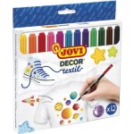 Feutres - permanent - tissus - vtements - 12 couleurs - jovi