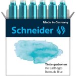 Etui de 6 cartouches d encre pour stylo plume pastel bleu des bermudes