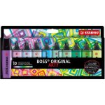 Surligneurs - stabilo - boss original arty - 10 pi�ces - couleurs froides - haute qualit�