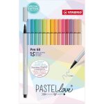Etui carton de 15 feutres dessin stabilo pen 68 pastellove - coloris pastel Etui carton de 15 feutres dessin stabilo pen 68 pastellove - coloris pastel