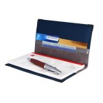 Etui chéquier couleur motif bleu marine color pop - france Etui chéquier couleur motif bleu marine color pop - france