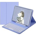 �tui avec clavier pour samsung galaxy tab s8 11 2022 - clavier couleur mignon rond sans fil amovible ...