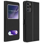 Etui coque pour samsung galaxy note 20 protection intgrale double fentre support vido noir - kaeesi ...