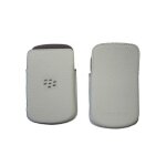 Etui en cuir blanc blackberry