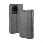 Etui housse cuir  clapet pour samsung galaxy s20 ultra - nobrand - noir - multifonctionnel