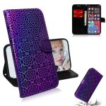 Etui housse iphone 13 6. 1 violet en pu cuir avec protection antichoc support deux emplacements pour ...
