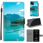 Etui pour iphone 13 - 14 6. 1housse en cuir premium flip etui avec stand support et carte slot - petit ...