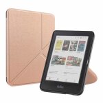 �tui de liseuse portefeuille pliable kobo clara colour / kobo clara bw rose dor�e imoshion